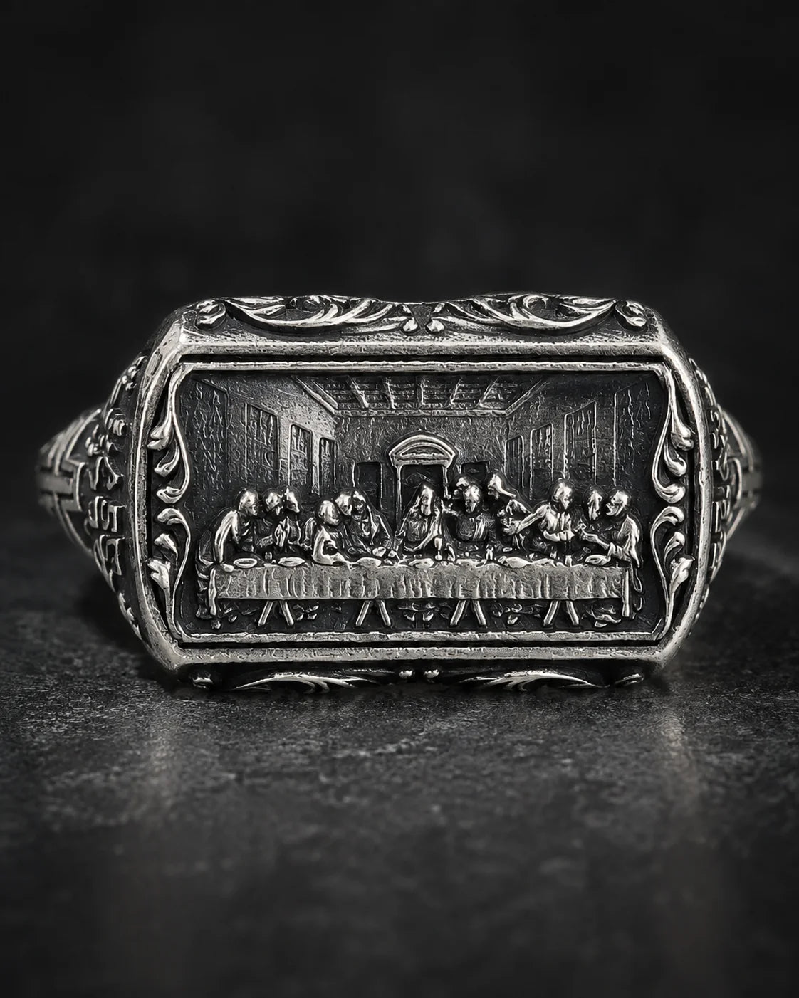 Last Supper Ring: Leonardo da Vinci Artwork  Ring Charmora Jewelry