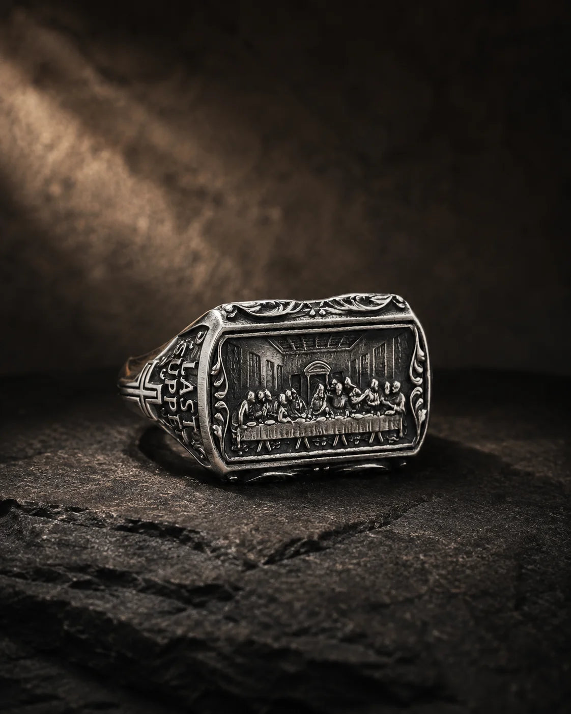 Last Supper Ring: Leonardo da Vinci Artwork  Ring Charmora Jewelry