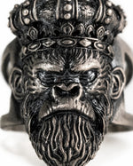 Sculpted Gorilla Head Figurative Ring  Ring Charmora Jewelry