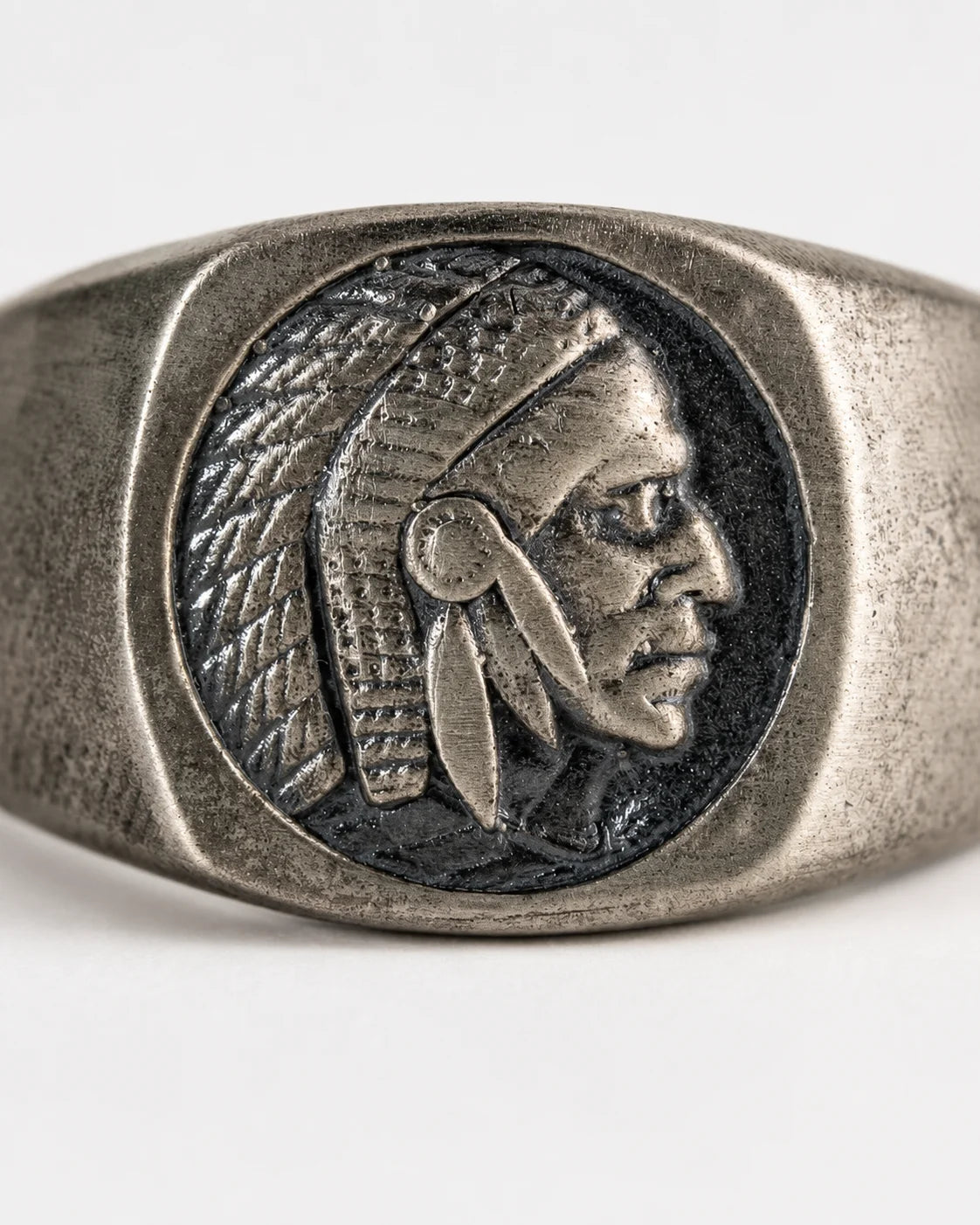Figurative Native Heritage Feathered Ring  Ring Charmora Jewelry