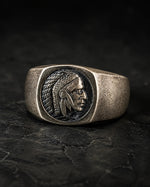 Figurative Native Heritage Feathered Ring  Ring Charmora Jewelry