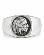 Figurative Native Heritage Feathered Ring  Ring Charmora Jewelry
