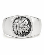 Figurative Native Heritage Feathered Ring  Ring Charmora Jewelry