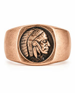 Figurative Native Heritage Feathered Ring  Ring Charmora Jewelry