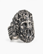 Sculpted Ancient Deity Motif Signet Ring  Ring Charmora Jewelry