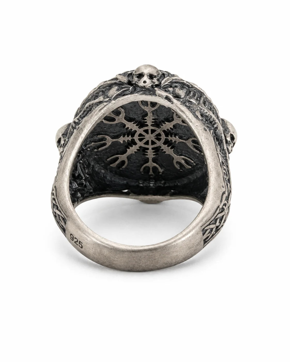 Runic Geometric Symbol Motif Ring  Ring Charmora Jewelry