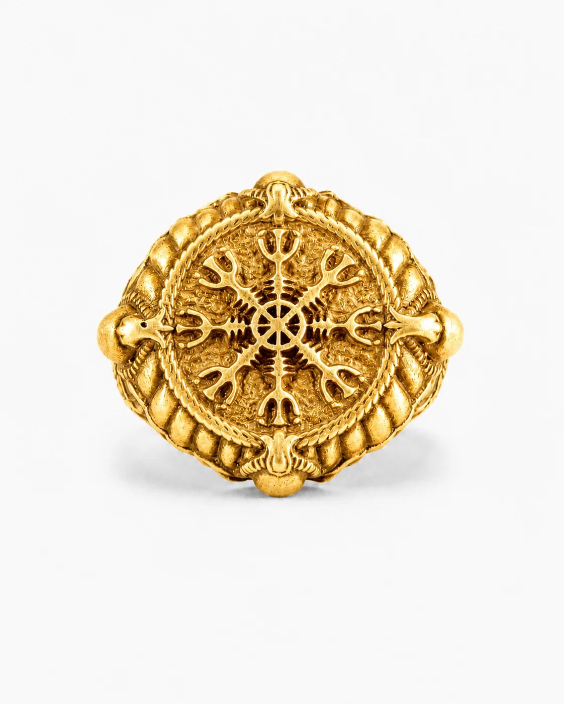 Runic Geometric Symbol Motif Ring  Ring Charmora Jewelry