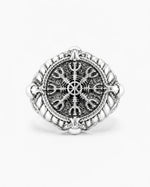 Runic Geometric Symbol Motif Ring  Ring Charmora Jewelry