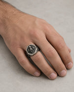 Detailed Octopus Tentacle Signet Ring  Ring Charmora Jewelry