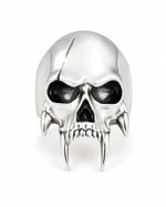 Sculpted Skeletal Profile Statement Ring  Ring Charmora Jewelry