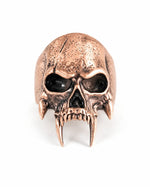 Sculpted Skeletal Profile Statement Ring  Ring Charmora Jewelry