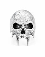 Sculpted Skeletal Profile Statement Ring  Ring Charmora Jewelry