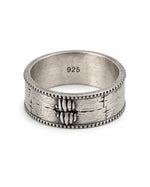 Brutalist Textured Motif Ring  Ring Charmora Jewelry
