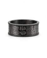 Brutalist Textured Motif Ring  Ring Charmora Jewelry