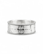 Brutalist Textured Motif Ring  Ring Charmora Jewelry