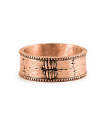 Brutalist Textured Motif Ring  Ring Charmora Jewelry