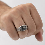 Creation of Adam Relief Signet Ring  Ring Charmora Jewelry