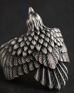 Eagle Wing Relief Motif Ring  Ring Charmora Jewelry