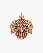 Eagle Wing Relief Motif Ring  Ring Charmora Jewelry