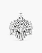 Eagle Wing Relief Motif Ring  Ring Charmora Jewelry