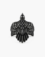Eagle Wing Relief Motif Ring  Ring Charmora Jewelry