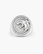Witcher Wolf Relief Signet Ring  Ring Charmora Jewelry