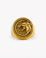 Witcher Wolf Relief Signet Ring  Ring Charmora Jewelry