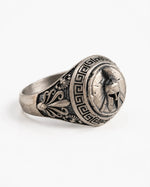 Spartan Helmet Relief Motif Signet Ring  Ring Charmora Jewelry