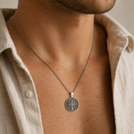 Saint Benedict Double Sided Medal  Necklace Charmora Jewelry