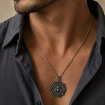 Ancient Bee Coin Reversible Octagon Necklace  Necklace Charmora Jewelry