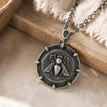 Ancient Bee Coin Reversible Octagon Necklace  Necklace Charmora Jewelry