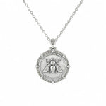 Ancient Bee Coin Reversible Octagon Necklace  Necklace Charmora Jewelry