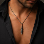 Textured Crocodile Primal Armor Necklace  Necklace Charmora Jewelry