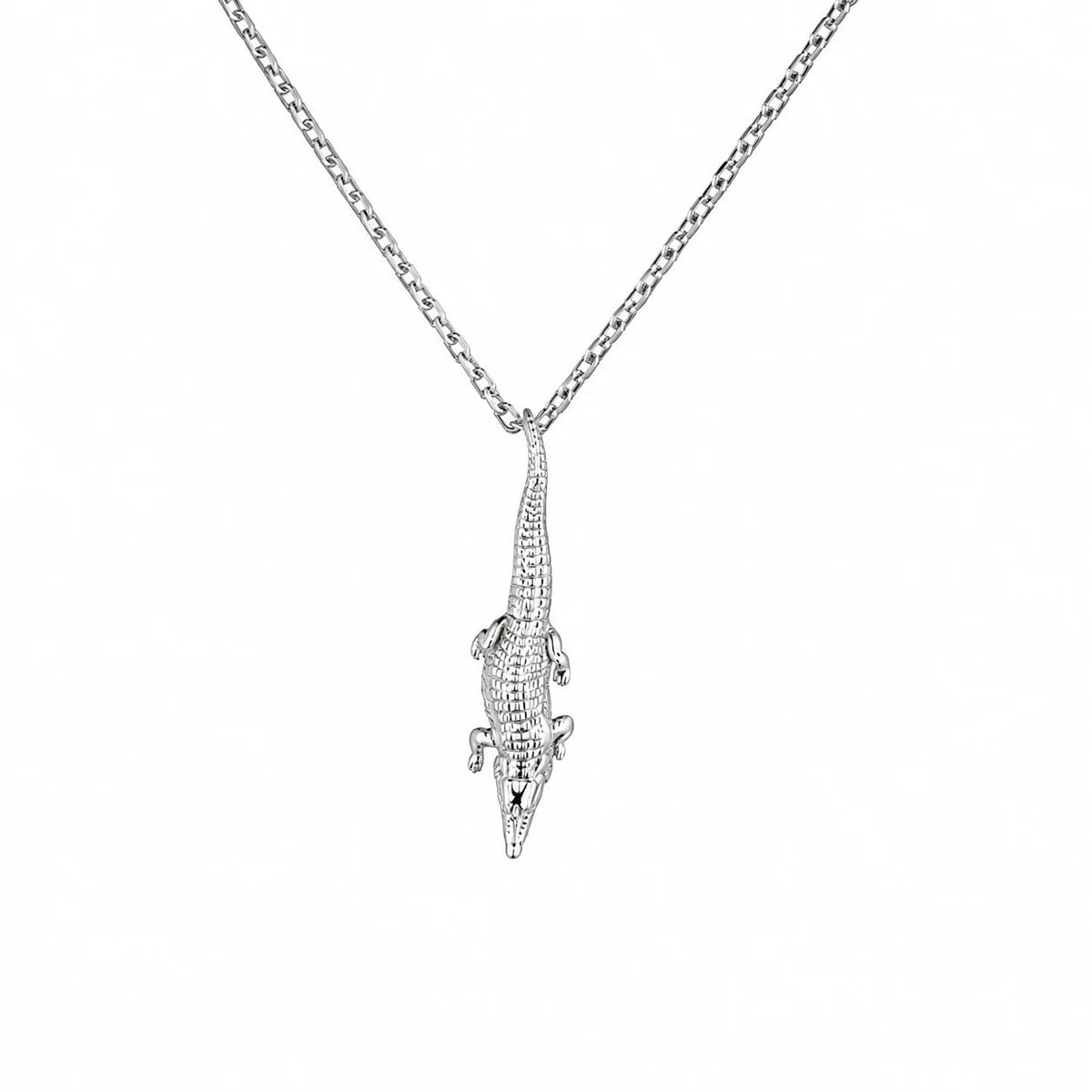 Textured Crocodile Primal Armor Necklace  Necklace Charmora Jewelry