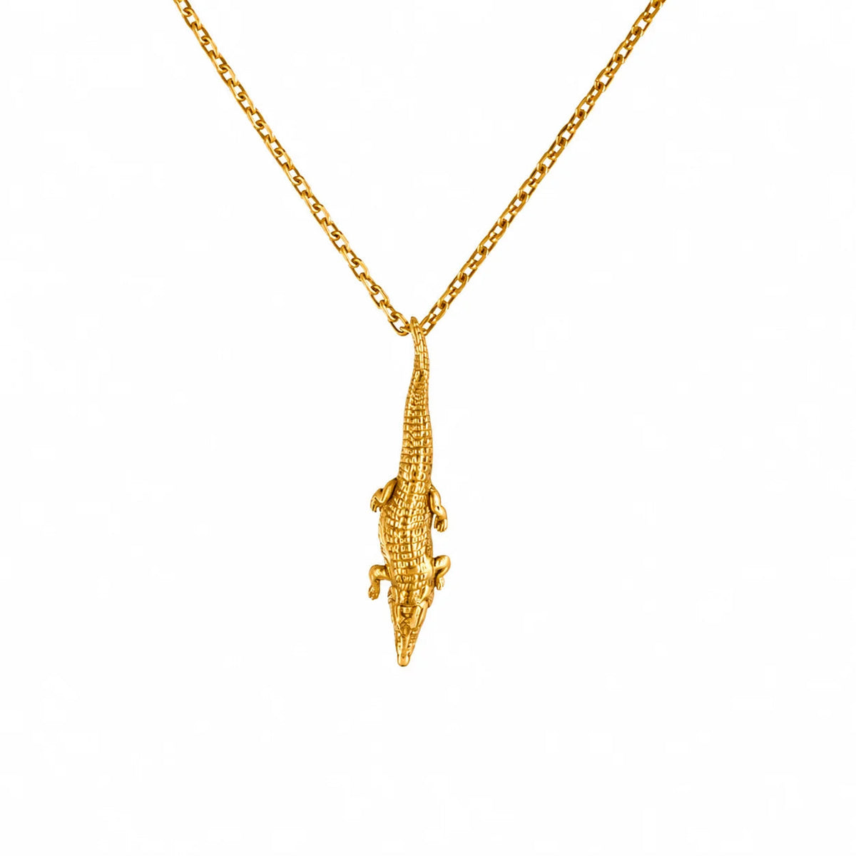 Textured Crocodile Primal Armor Necklace  Necklace Charmora Jewelry