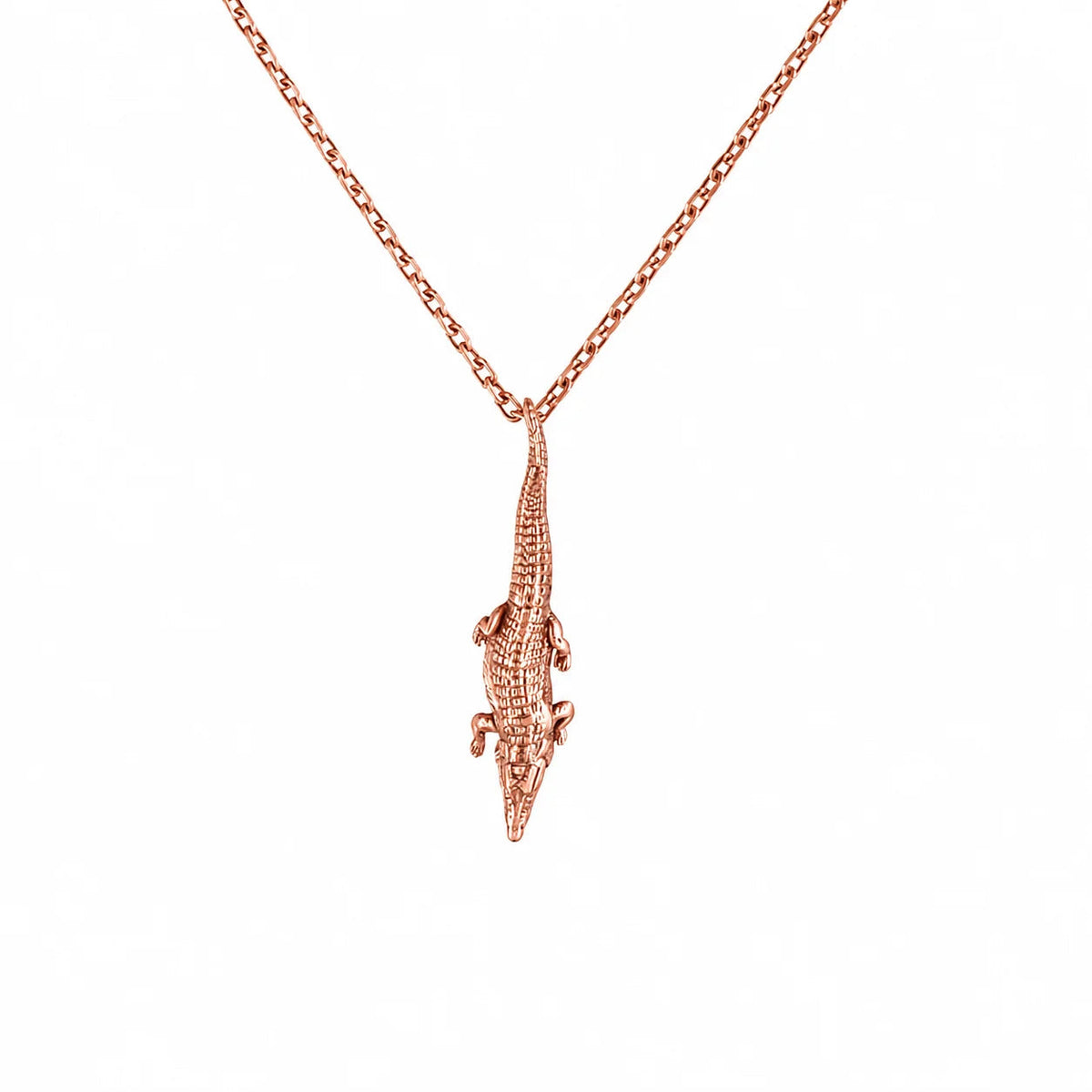 Textured Crocodile Primal Armor Necklace  Necklace Charmora Jewelry
