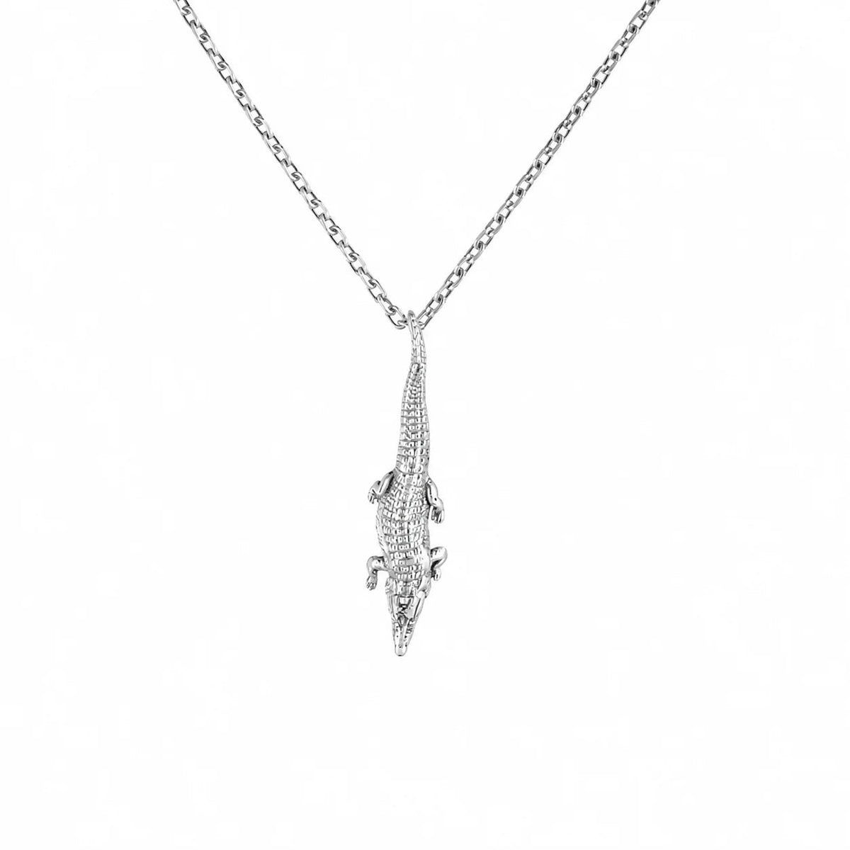 Textured Crocodile Primal Armor Necklace  Necklace Charmora Jewelry