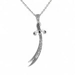 Calligraphy Zulfiqar Sword  Necklace Charmora Jewelry