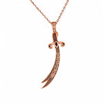Calligraphy Zulfiqar Sword  Necklace Charmora Jewelry