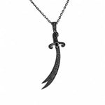 Calligraphy Zulfiqar Sword  Necklace Charmora Jewelry
