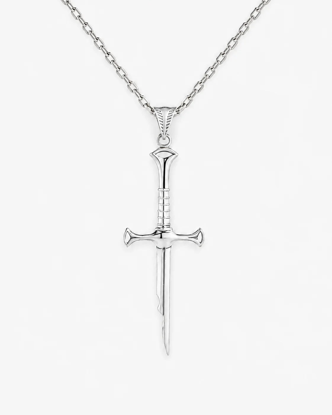 Segmented Linear Bladed Motif Necklace  Necklace Charmora Jewelry