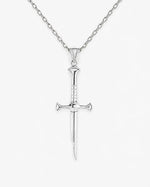 Segmented Linear Bladed Motif Necklace  Necklace Charmora Jewelry