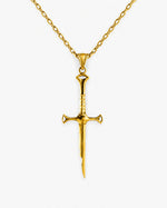 Segmented Linear Bladed Motif Necklace  Necklace Charmora Jewelry