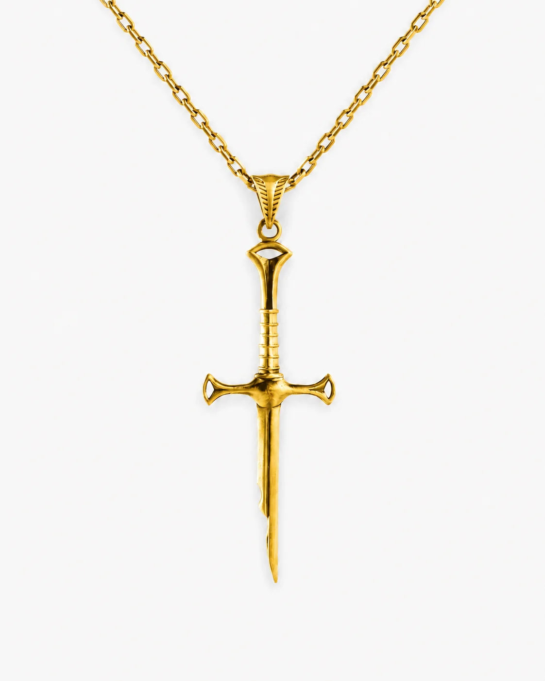 Segmented Linear Bladed Motif Necklace  Necklace Charmora Jewelry