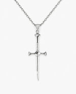 Segmented Linear Bladed Motif Necklace  Necklace Charmora Jewelry