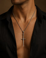 Segmented Linear Bladed Motif Necklace  Necklace Charmora Jewelry