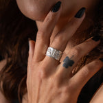 Ancient Roman Gladiator Relief Motif Ring  Ring  Charmora Jewelry
