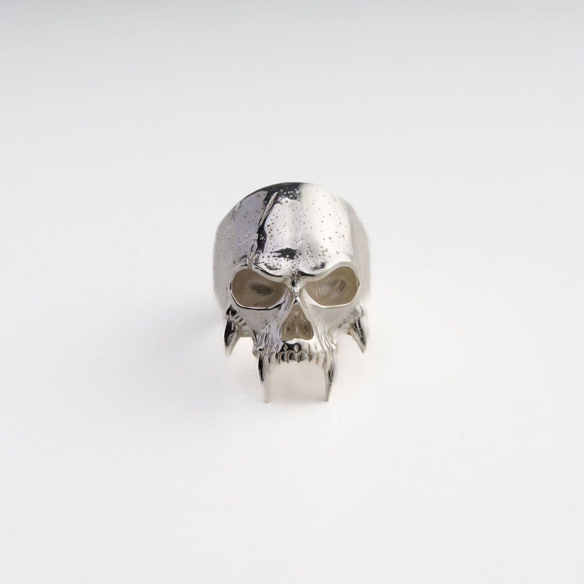 Sculpted Skeletal Profile Statement Ring  Ring  Charmora Jewelry