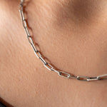 Paper Clip Chain  Necklace  Charmora Jewelry