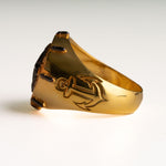 Navigational Compass Motif Signet Ring  Ring  Charmora Jewelry